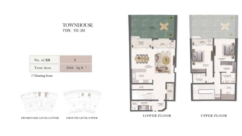 2-Bedroom Townhouse + Maid