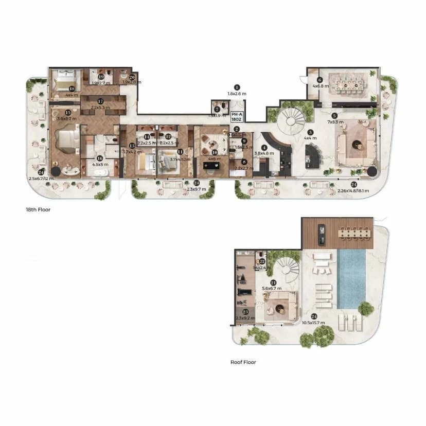 5-Bedroom Duplex Penthouse