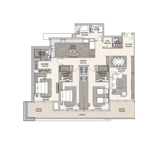 Apartment - 3 Bedrooms