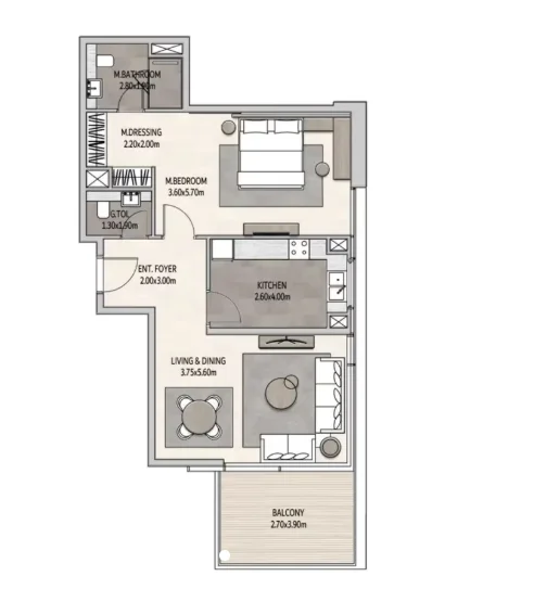 Apartment - 1 Bedroom