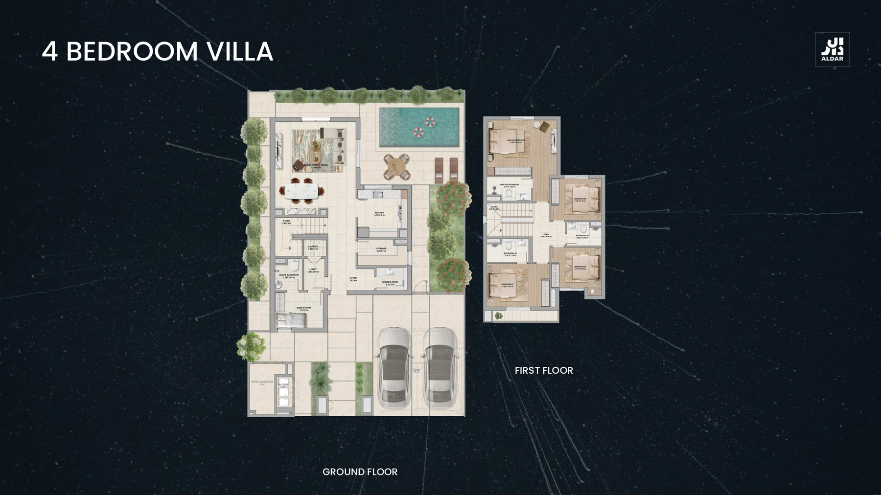 4 Bedroom Villa floor plan