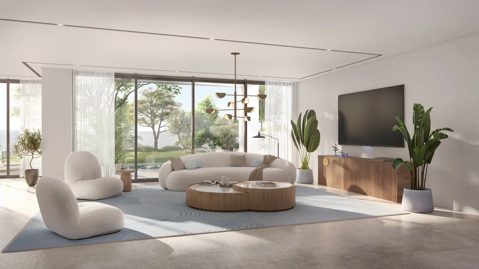 Bashayer Residences apartment living room interior
