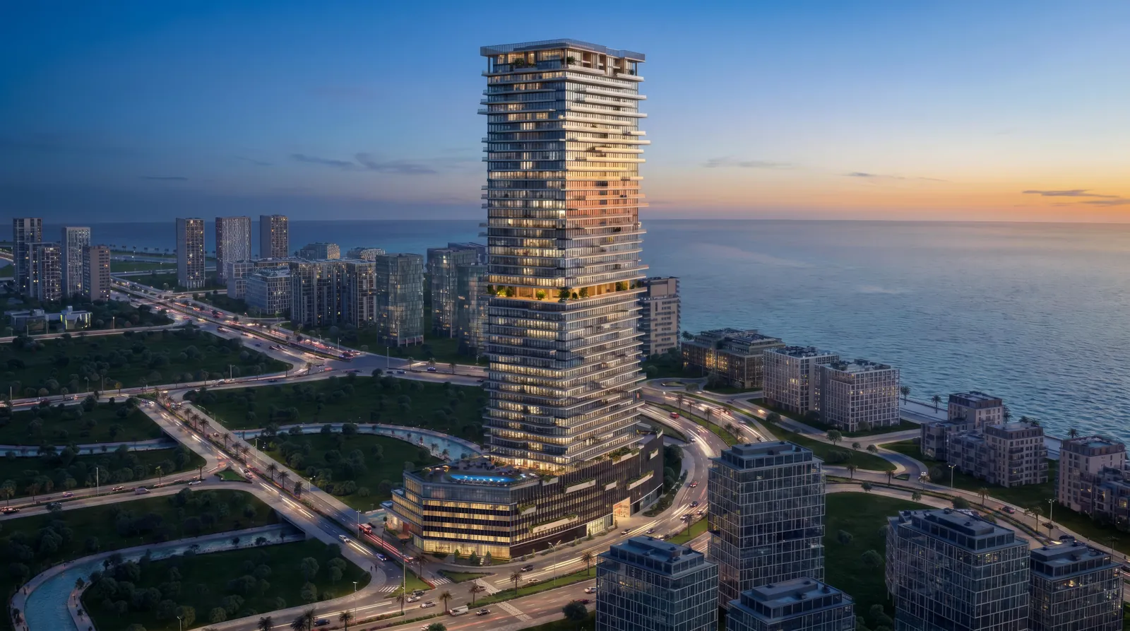 Radiant Terrace at golden hour, Shams, Al Reem Island