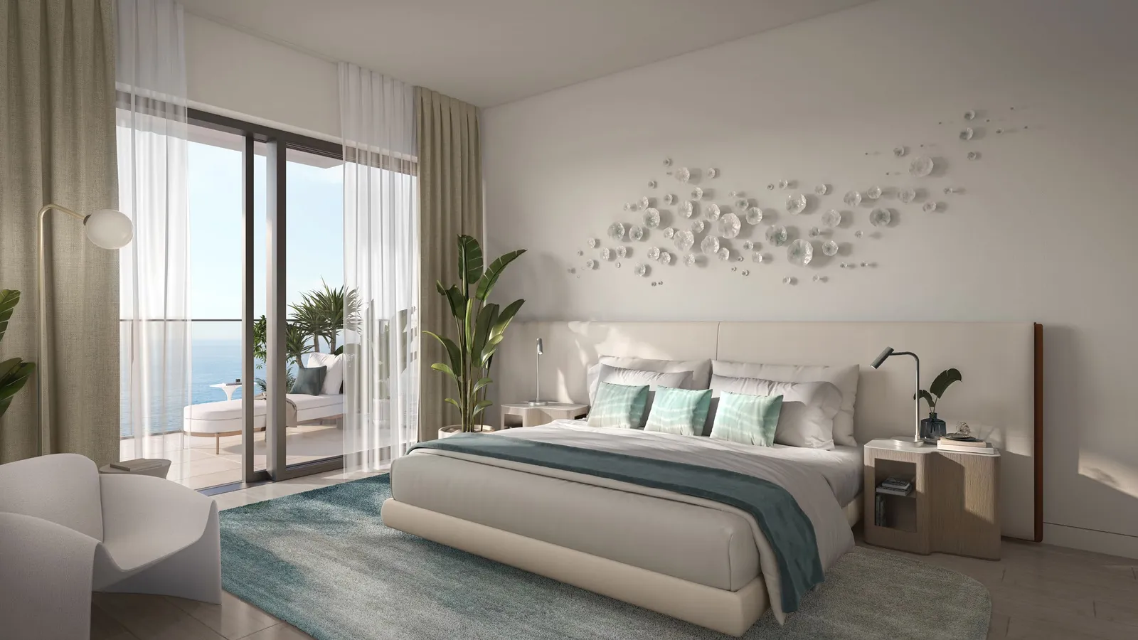 Bedroom over the water