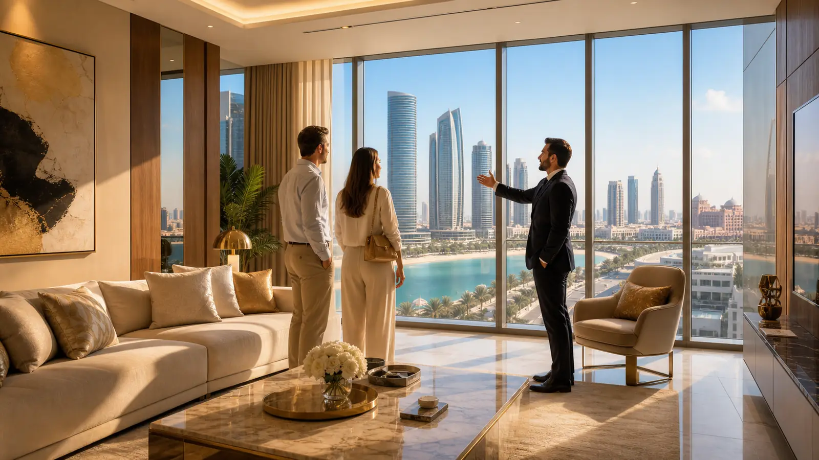 Private property viewing of a UAE off-plan show unit