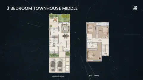 مخطط 3 غرف نوم