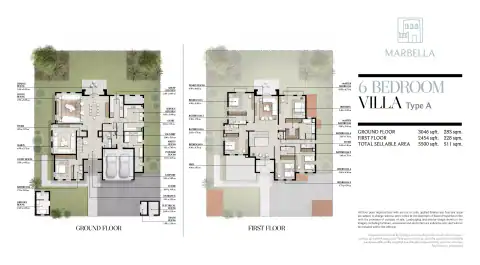 Floor plan of 6 Bedrooms