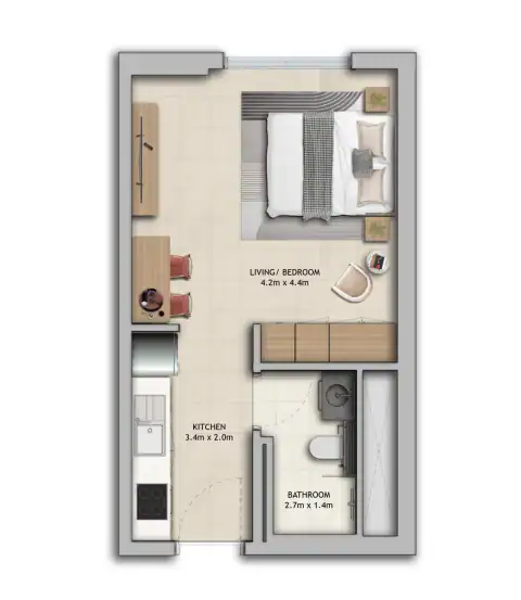 Floor plan of Studio