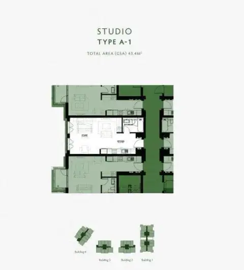 Floor plan of Studio