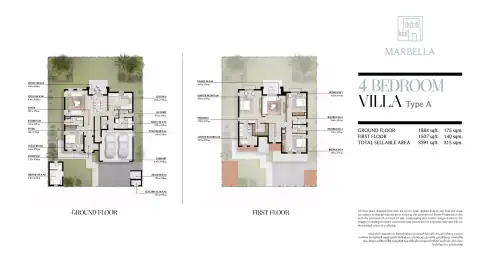 Floor plan of 4 Bedrooms