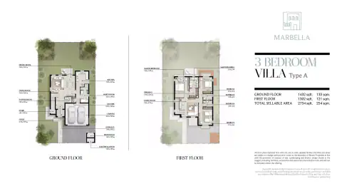 Floor plan of 3 Bedrooms