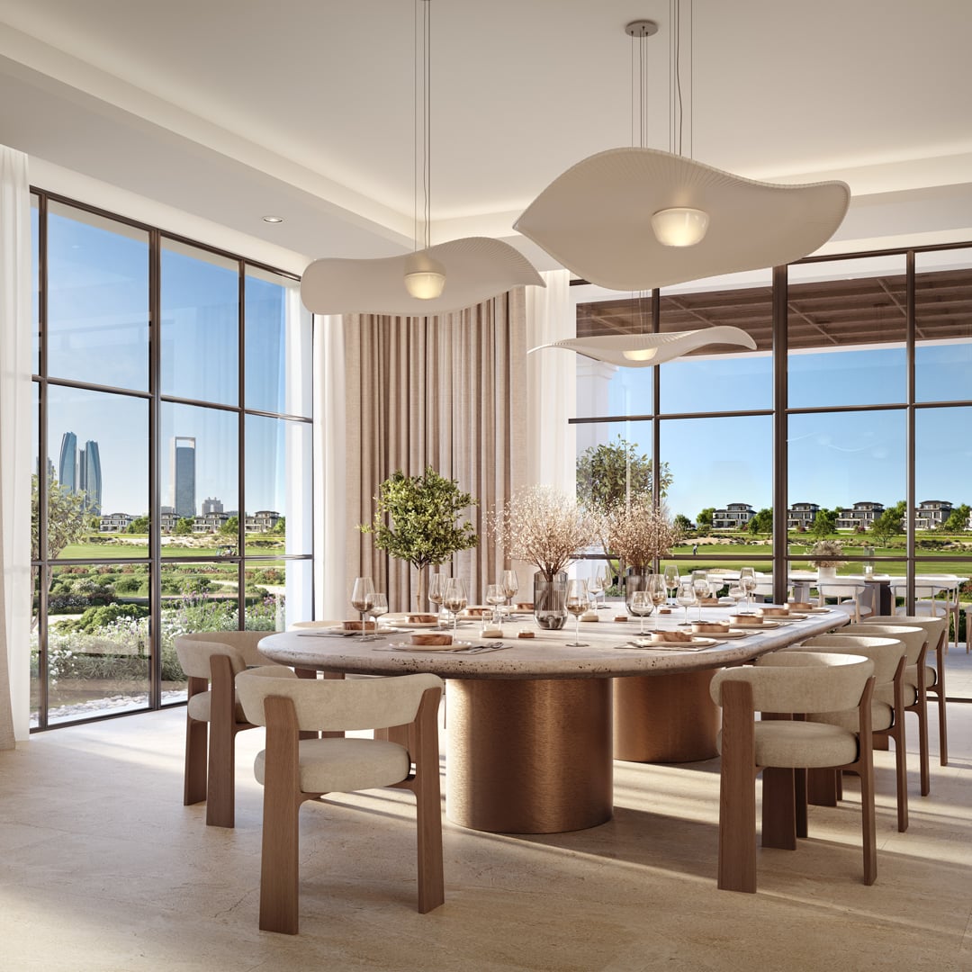 Dining Room at Hudayriyat Golf Estates