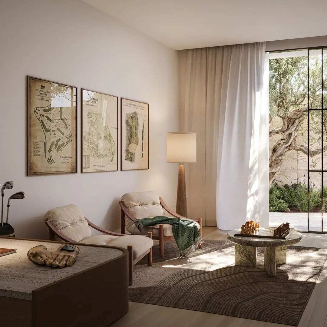 Bedroom at Hudayriyat Golf Estates