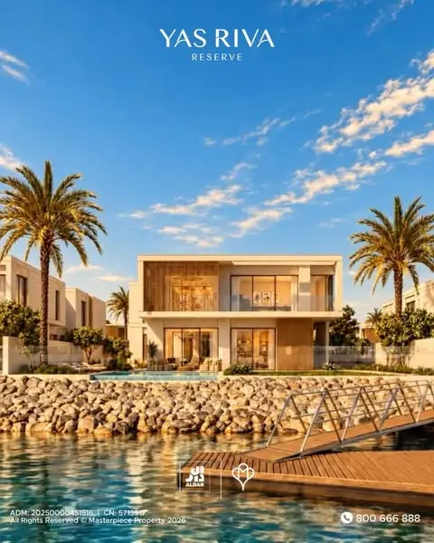 Your own waterfront villa on Yas Island with just 